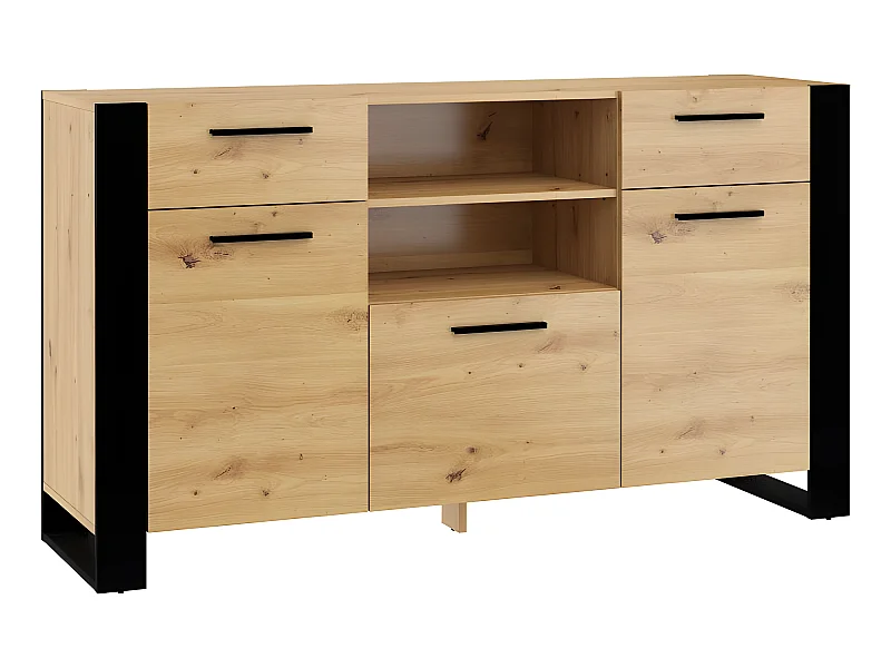 Commode de rangement Meuble  Nuka C 87x155x45cm (HxlxP) design moderne de haute qualité