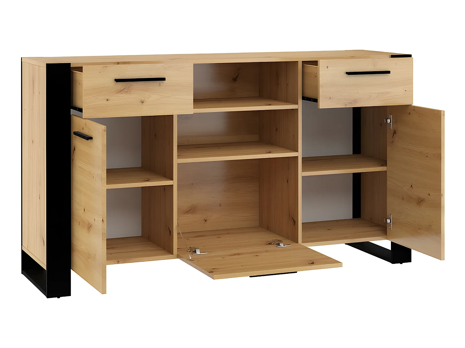 Commode de rangement Meuble  Nuka C 87x155x45cm (HxlxP) design moderne de haute qualité