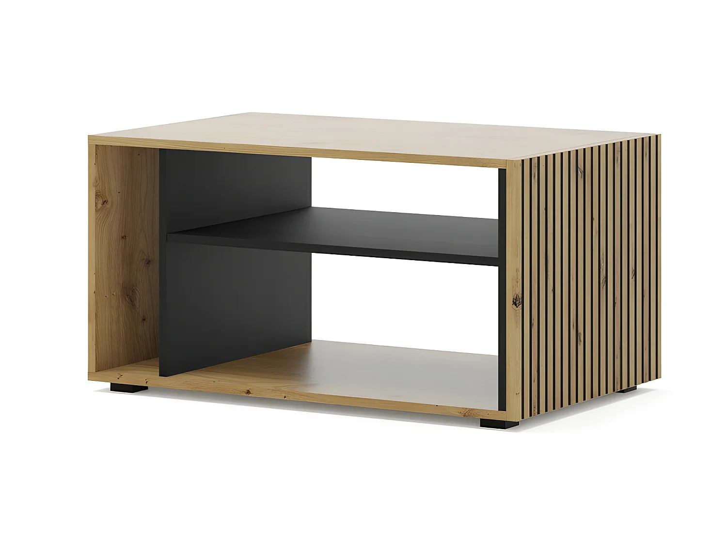 Table basse Noir 84x55cm  Auris design moderne de haute qualité