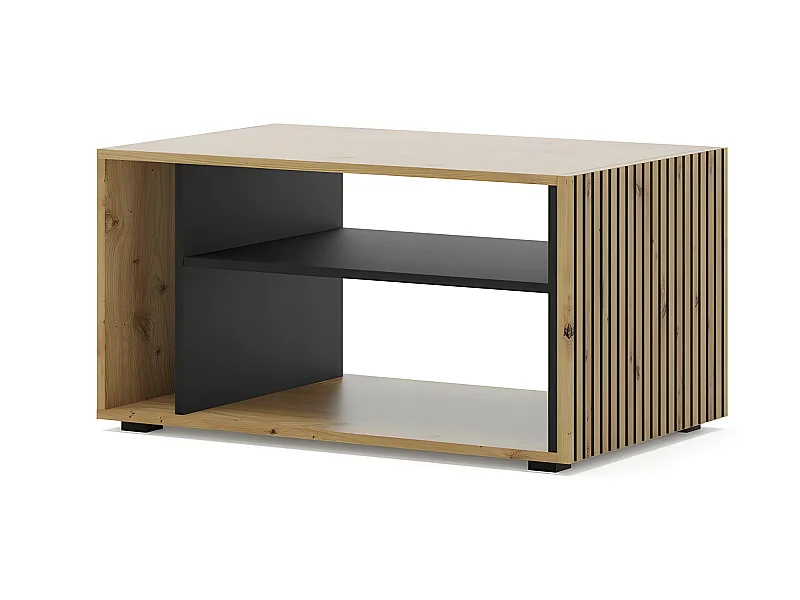 Table basse Noir 84x55cm  Auris design moderne de haute qualité