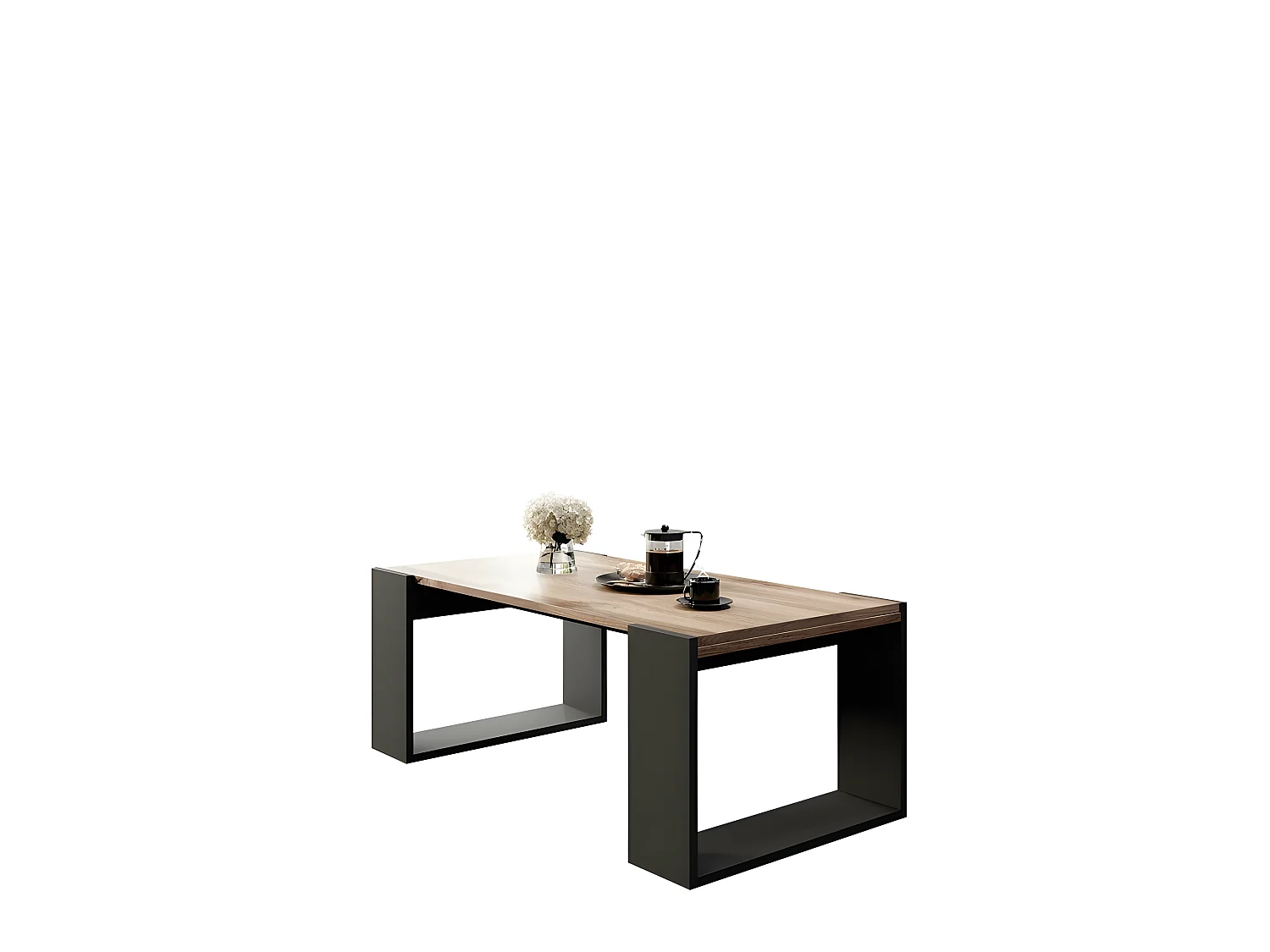 Table basse 120x55cm WOODY couleur  Wotan design moderne de haute qualité