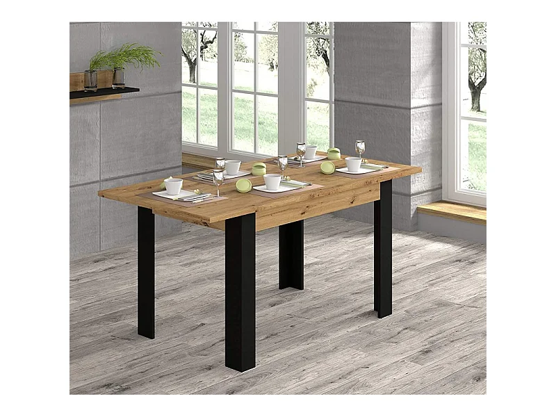 Ausziehtisch NUKA H 120–160 cm Artisan Eiche