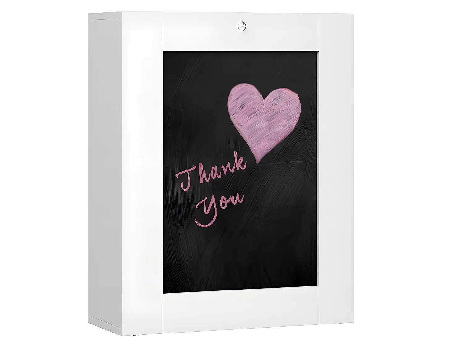 Bureau pliable TILT Table murale pliante pour ordinateur Bureau ménager Blanc mat