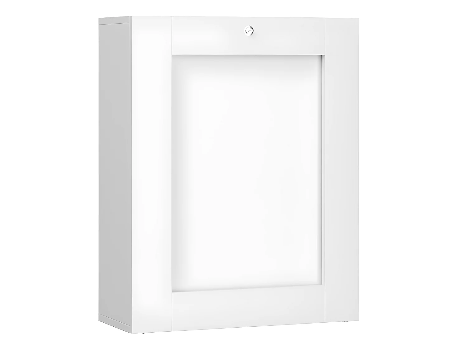 Bureau pliable TILT Table murale pliante pour ordinateur Bureau ménager Blanc mat