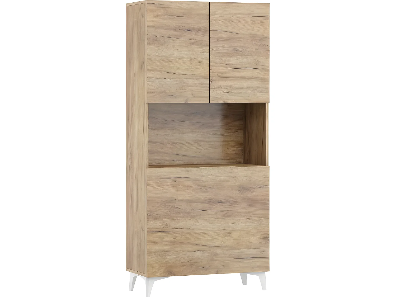 Armoire Placard Convertible en bureau et table Home office 175x80x36cm « Meggie-Or Artisan»