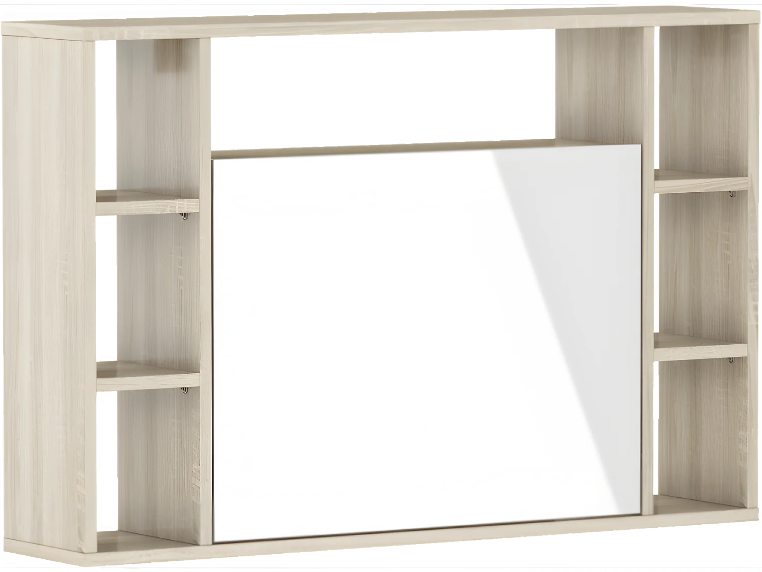 Table murale rabattable Bureau mural 94cmx62cmx20cm « Muse Chêne sonoma clair / blanc brillant »