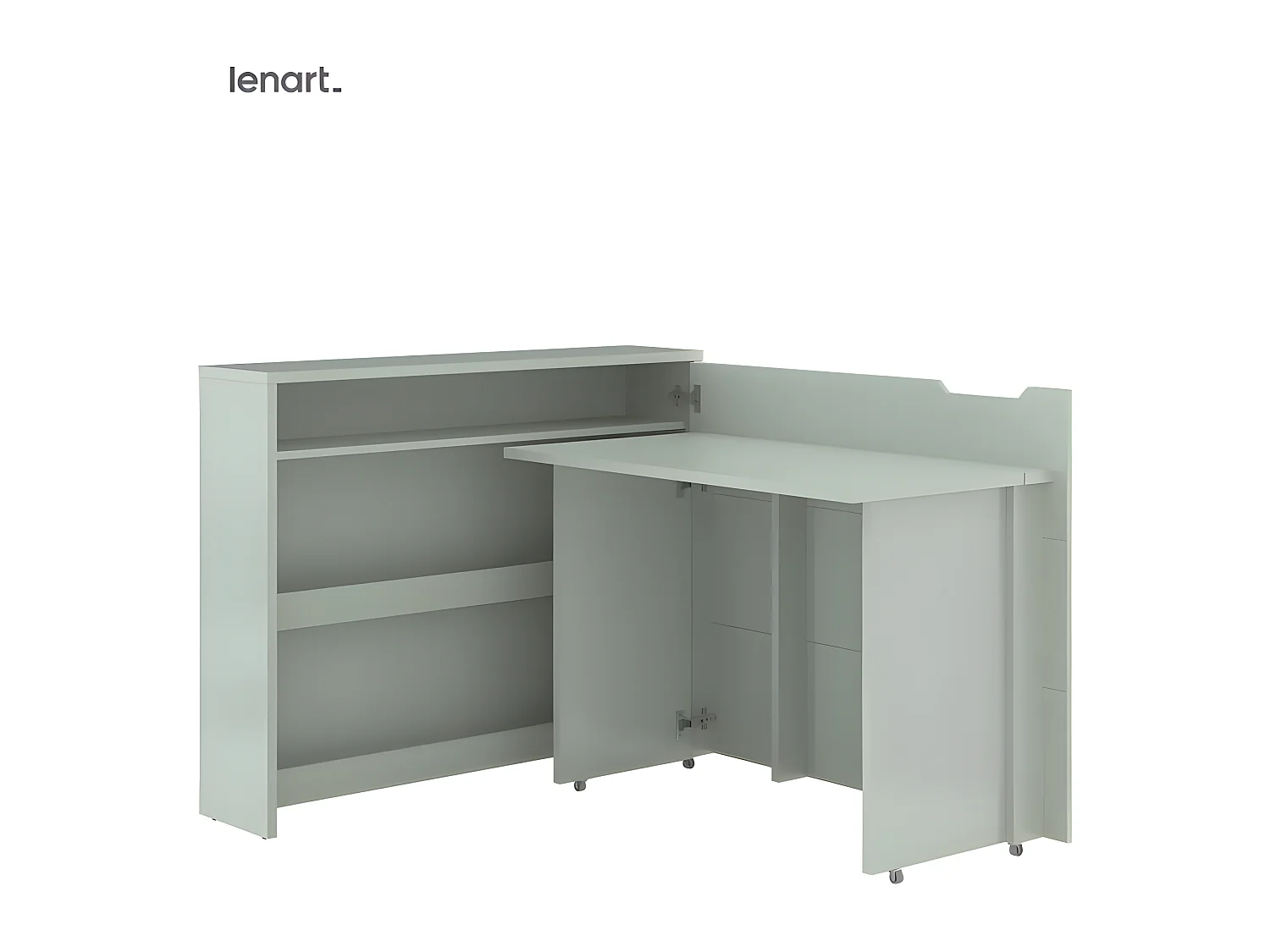 Lenart Bureau extensible avec rangement 115cm OFFICE CONSUS CW01P Sauge droit