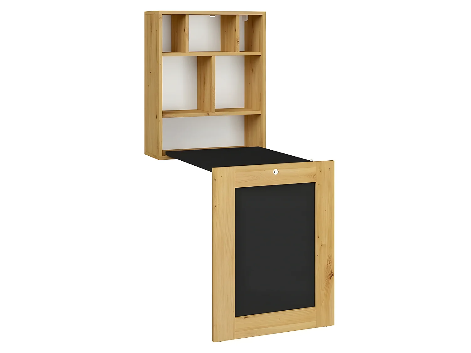 Bureau pliable TILT Table murale pliante pour ordinateur Bureau ménager Noir mat
