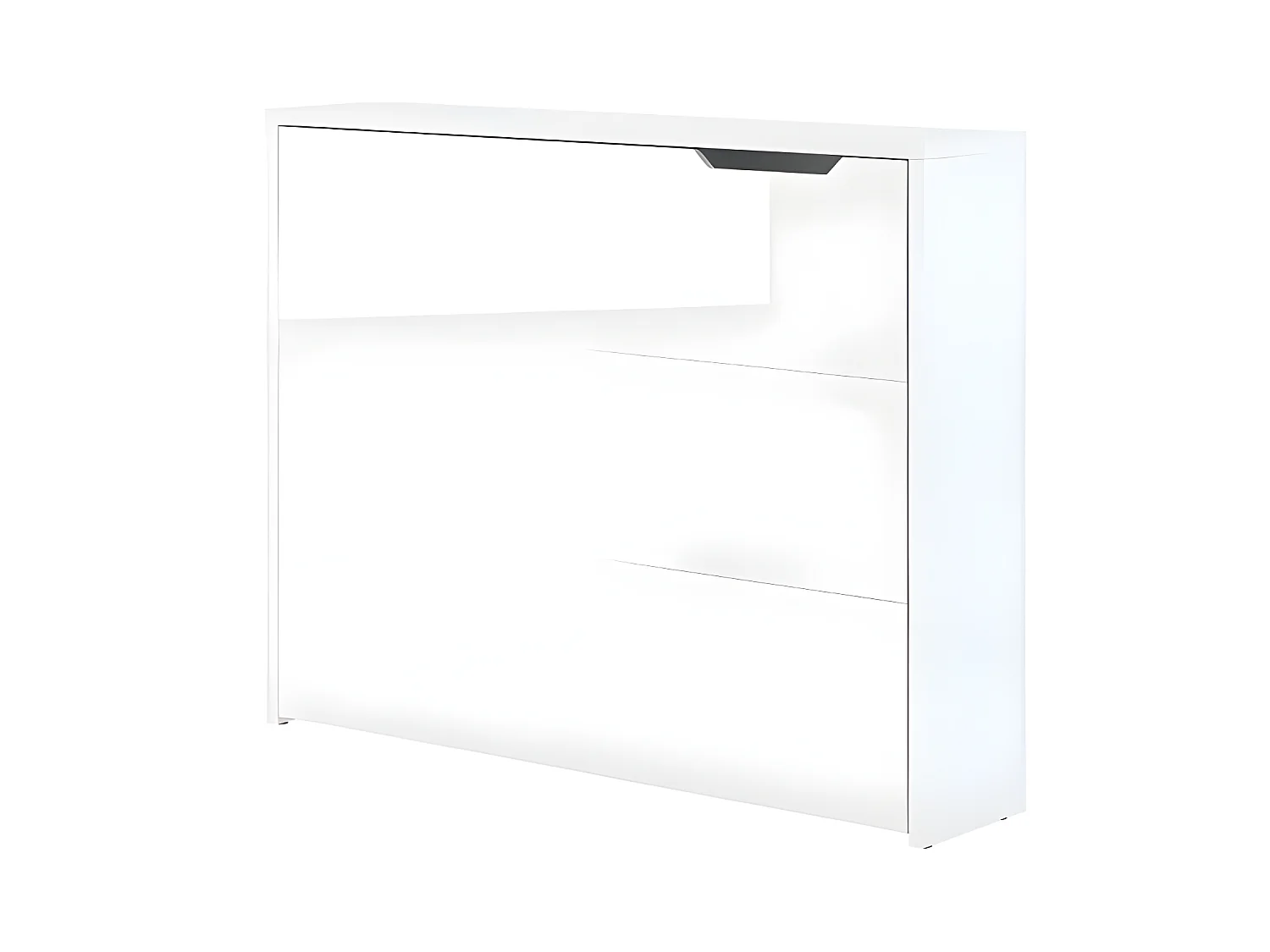 Lenart Bureau extensible avec rangement 115cm OFFICE CONSUS CW01L blanc mat gauche