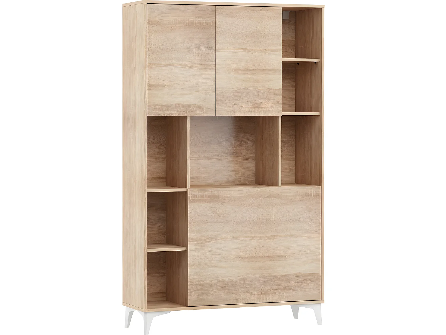 Armoire Placard Convertible en bureau et table Home office 175x105x34cm « Meggie 2-Sonoma artisan»