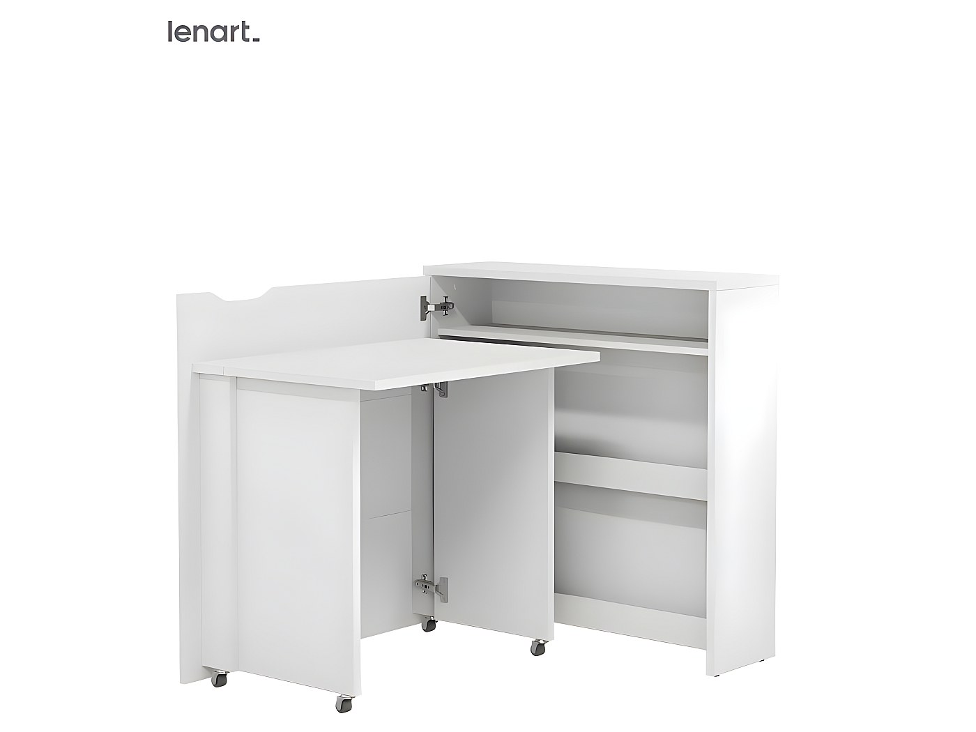 Lenart Bureau extensible avec rangement 90cm OFFICE CONSUS SLIM CW02L ...
