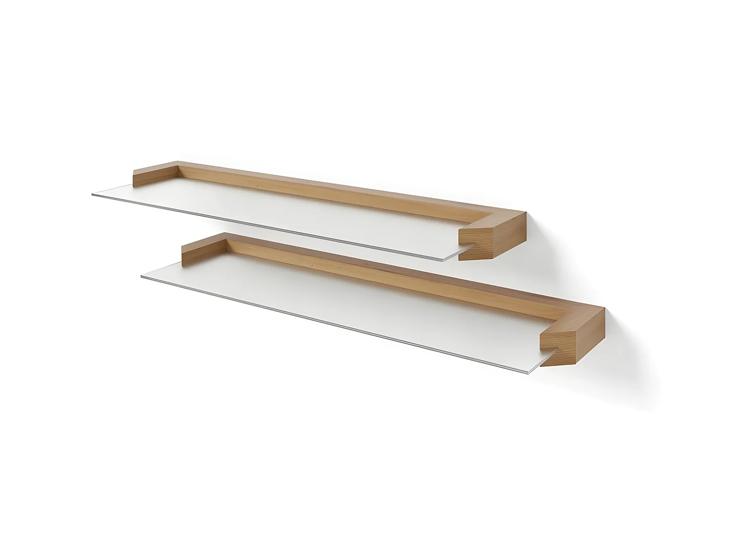 Etagère murale lot de 2 couleur wotan 60x3,7x19,5cm AURIS