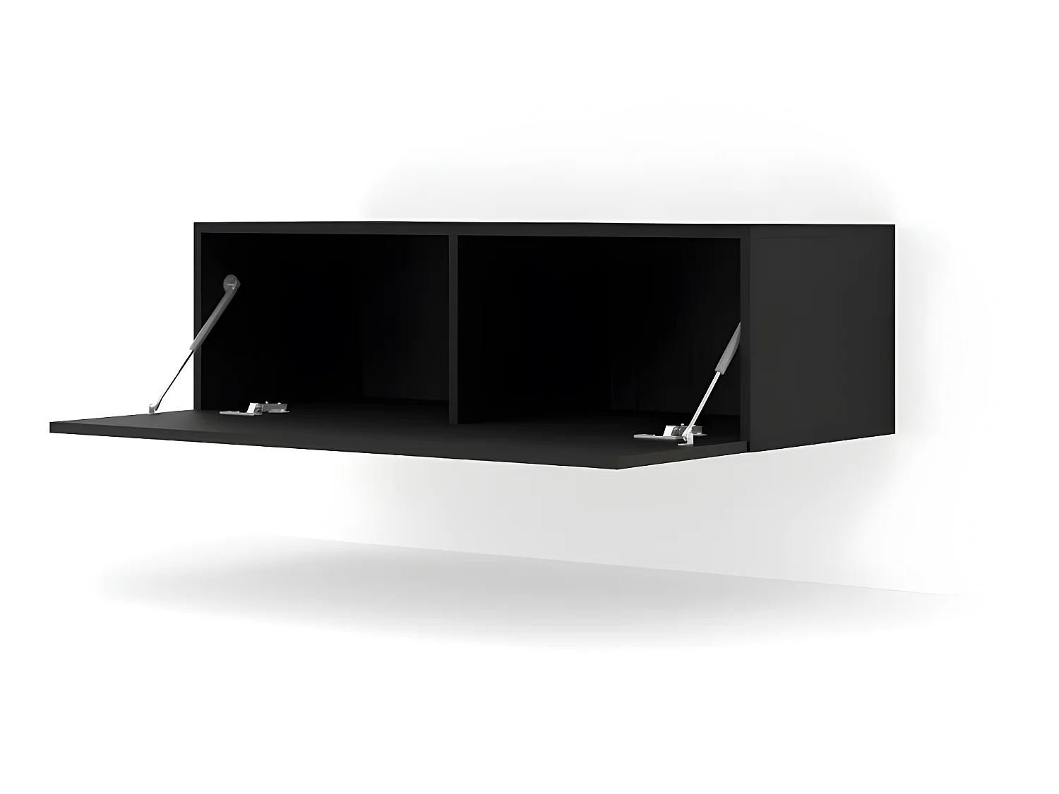 Meuble TV Mural Noir mat 100x40x30cm Bingo meuble Hi-fi sideboeard commode à suspendre