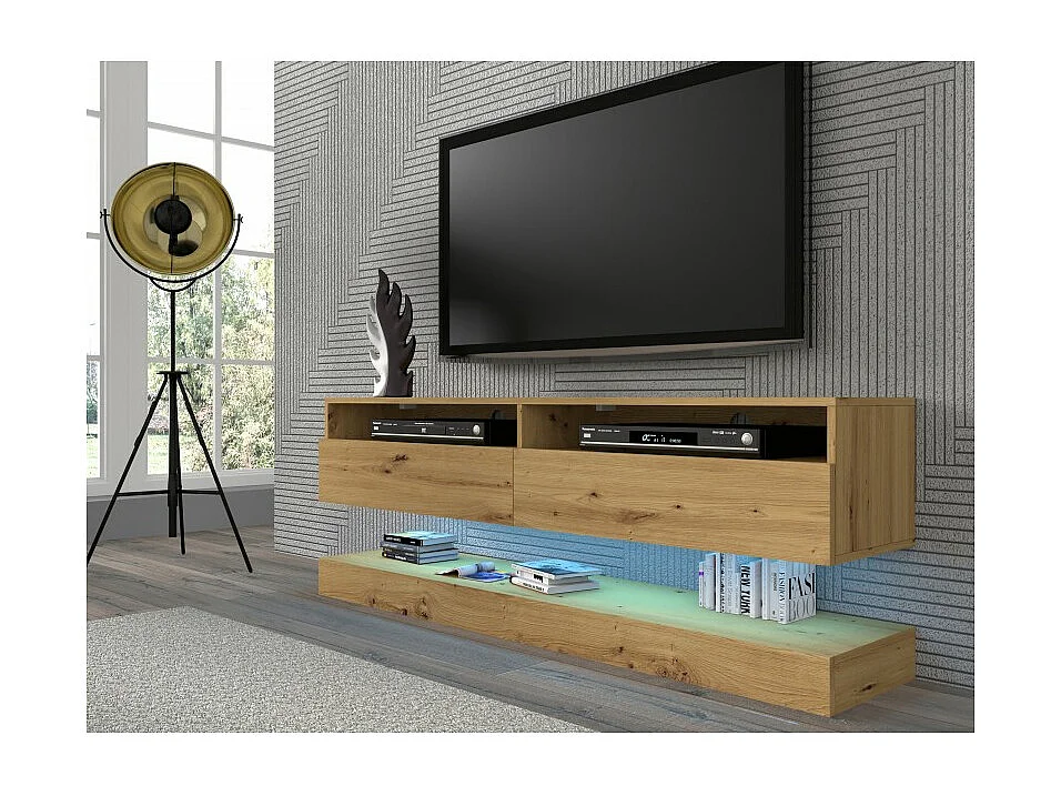 Meuble TV Duo 160 cm suspendu Artisan sideboeard