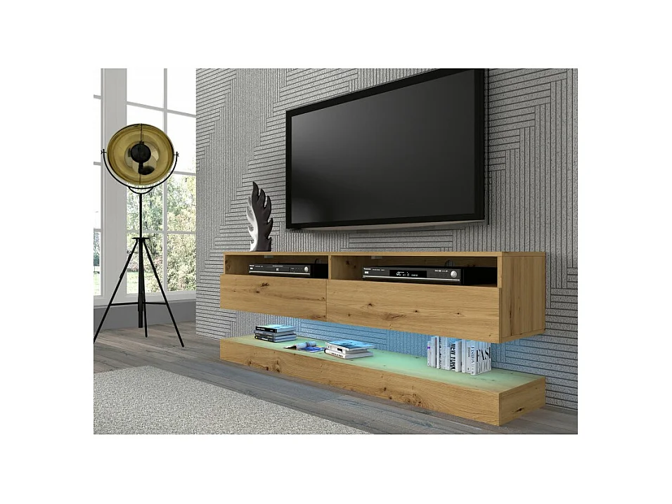 2-deurs TV-wand 160 cm Vega Wood