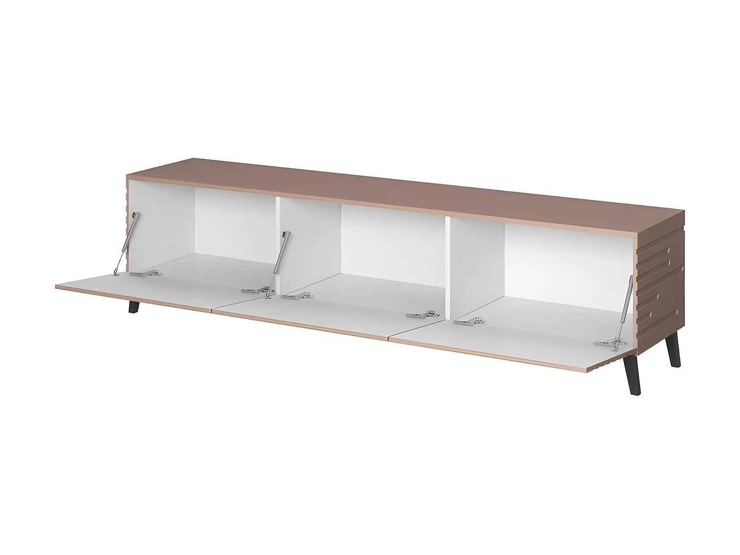 Meuble TV 186x48x40 cm Rose antique NOVAK meuble Hi-fi luxueux sideboeard sur pied