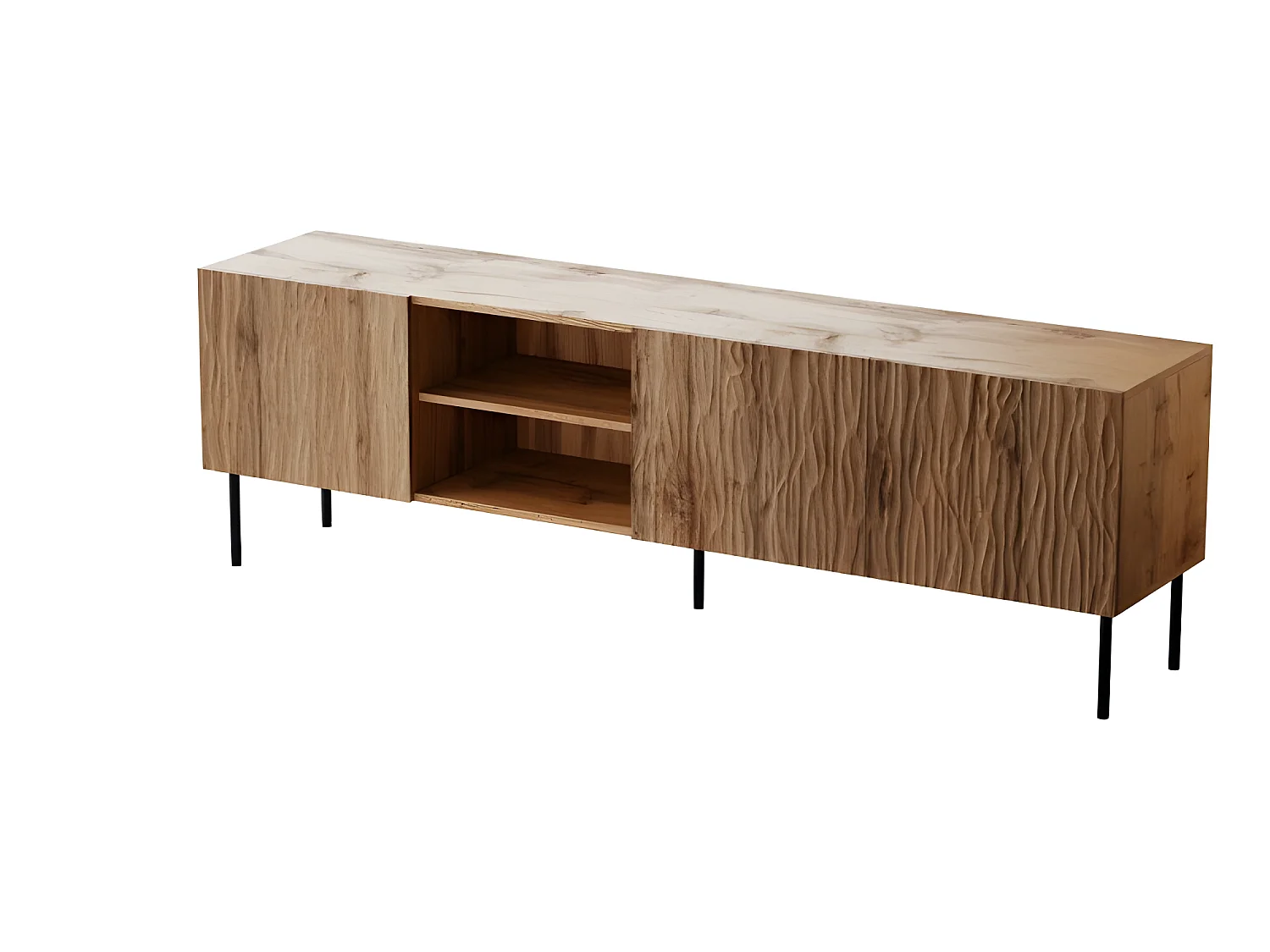 Meuble TV 190x60x41 cm meuble Hi-fi luxueux sideboeard sur pied Wotan artisan YOUNGE