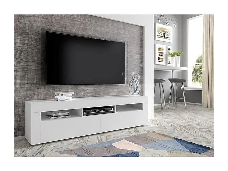 Mueble de TV MORENO 160 cm universal blanco mate