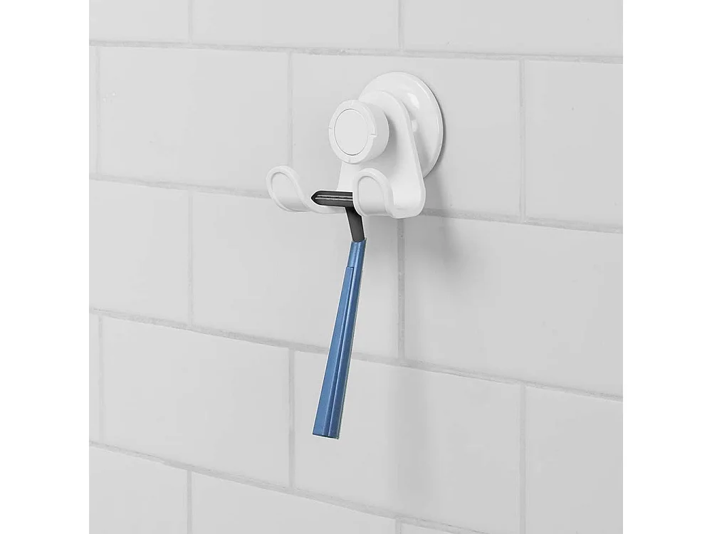 Badezimmer-Mehrzweckhalter mit Gummisauger ausgestattet