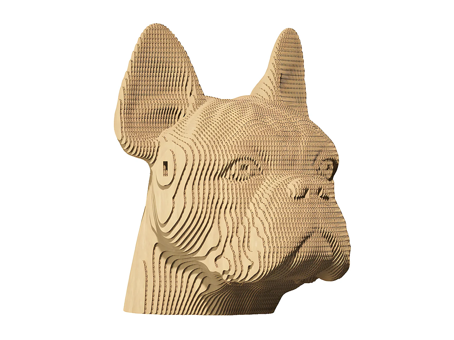 Puzzle 3D Bulldog Naturel  Cartonic