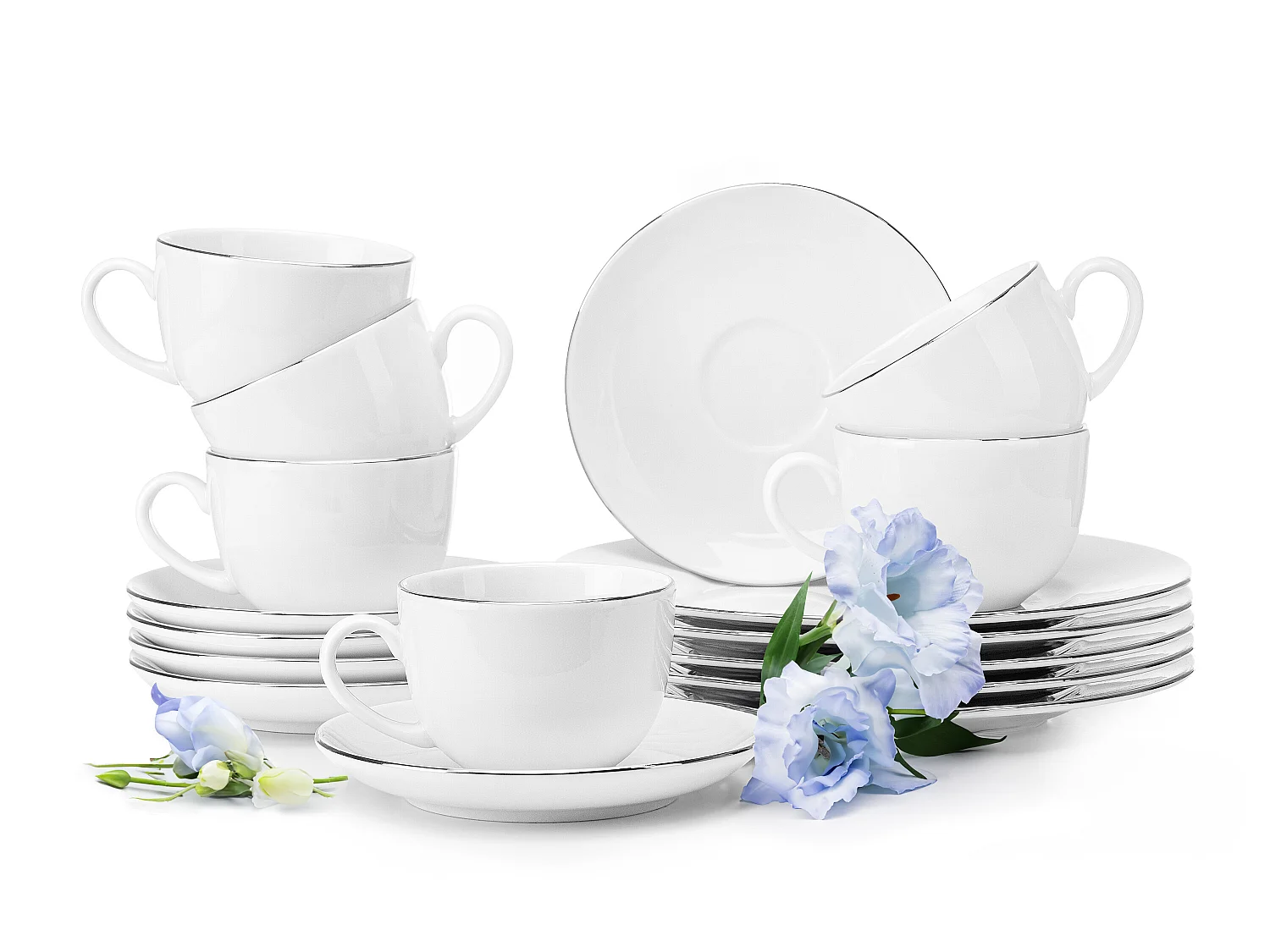 Kaffeeservice 6 Personen (18 tlg) - Weiß - MUSCARI
