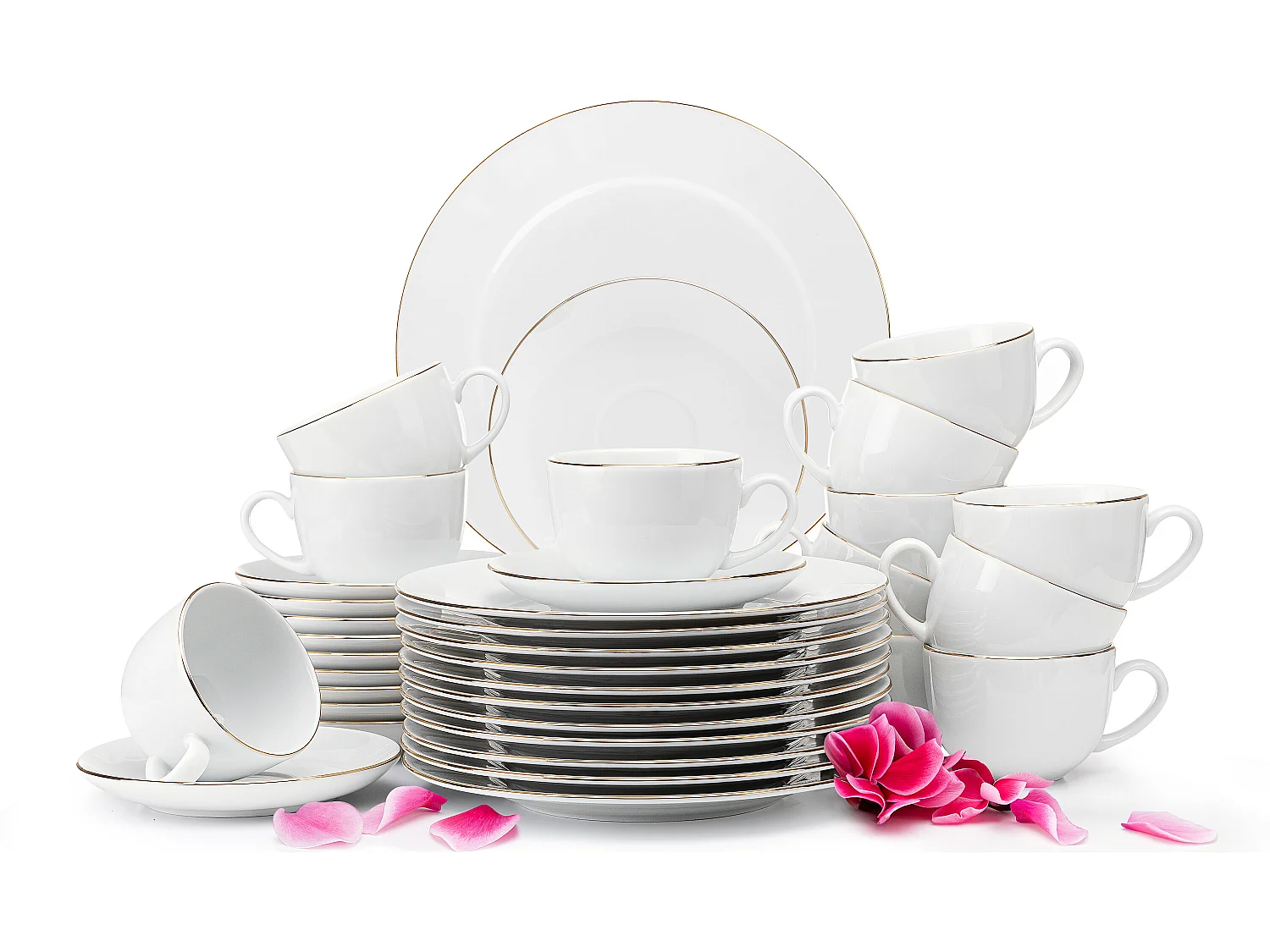 Kaffeeservice 12 Personen (36 tlg) - Weiß - MUSCARI