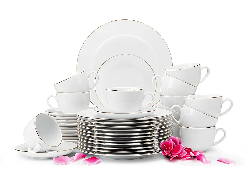 Kaffeeservice 12 Personen (36 tlg) - Weiß - MUSCARI