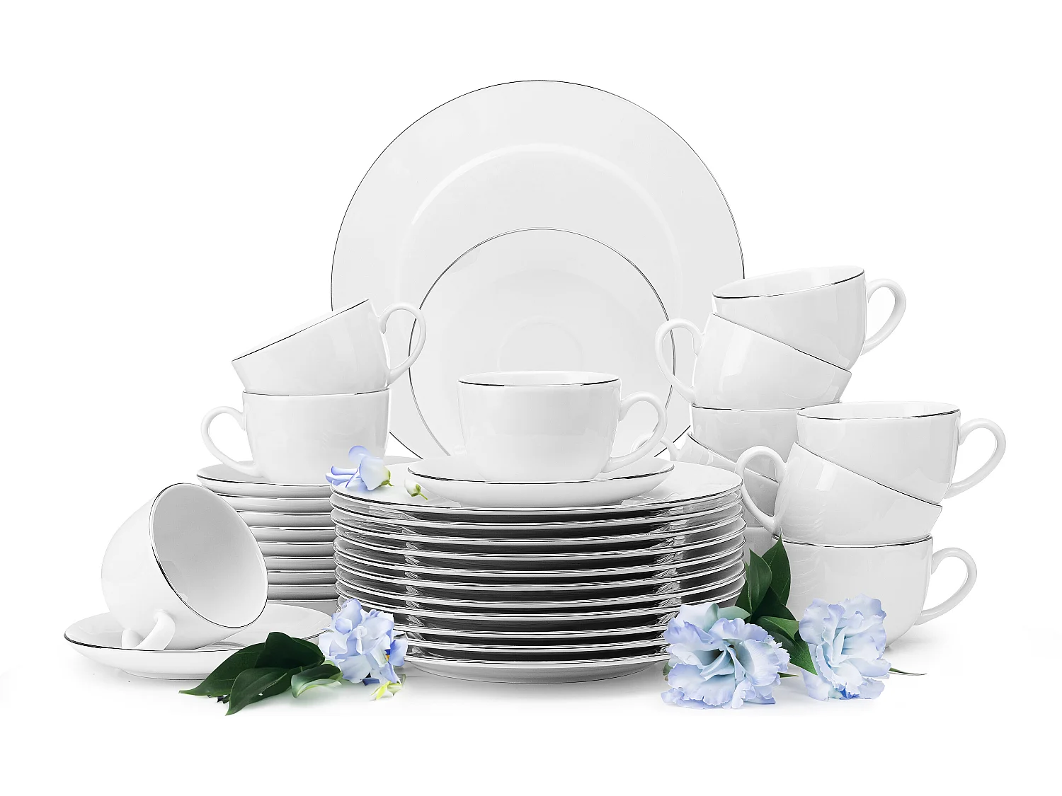 Kaffeeservice 12 Personen (36 tlg) - Weiß - MUSCARI