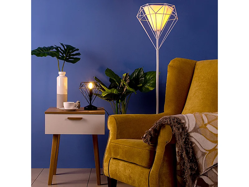 Tischlampe im skandinavischen Stil 2-er Set - Weiß - ACOS