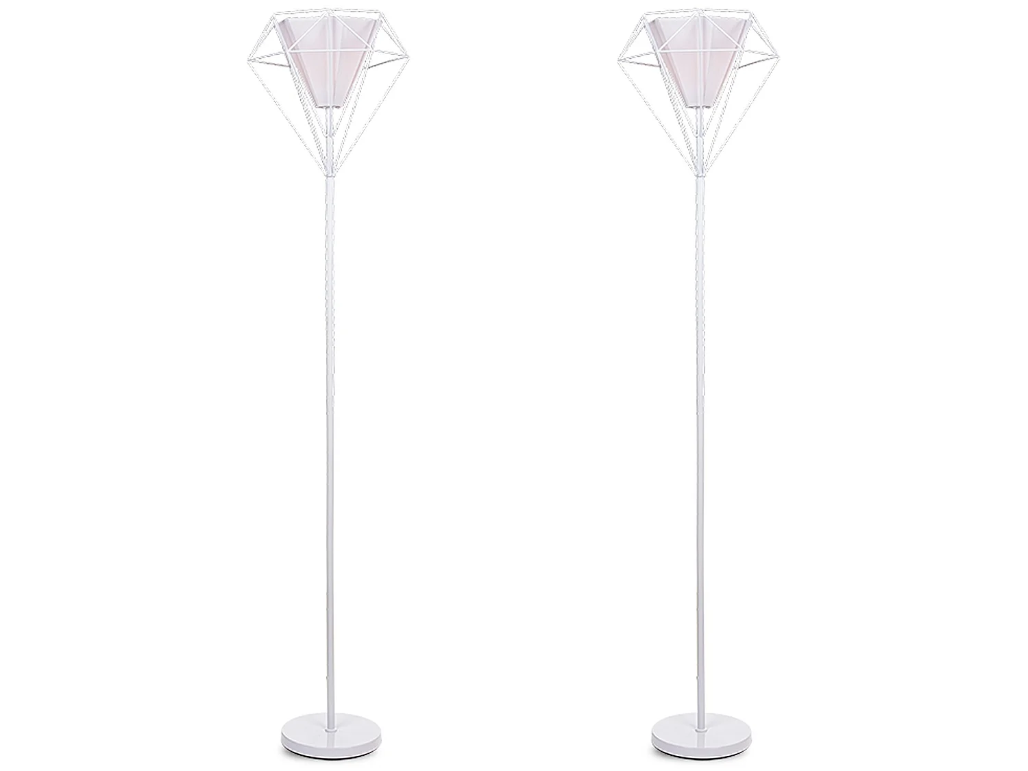 Tischlampe im skandinavischen Stil 2-er Set - Weiß - ACOS