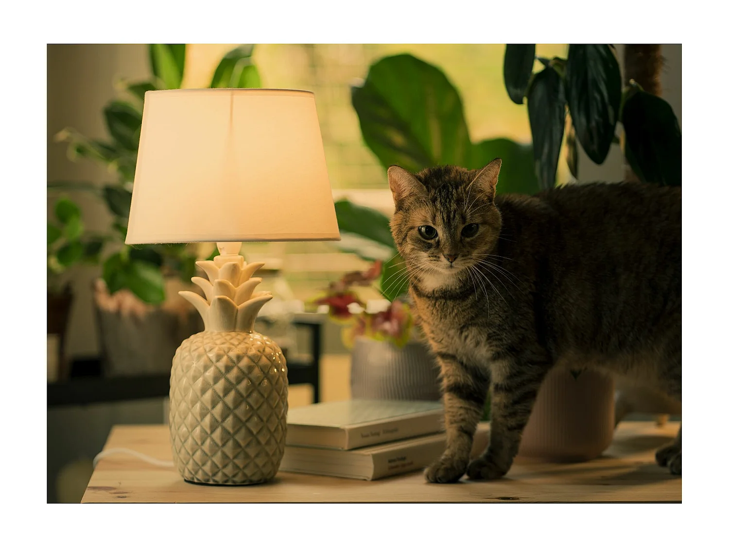 Ananas Tischlampe - Weiß - AREDI