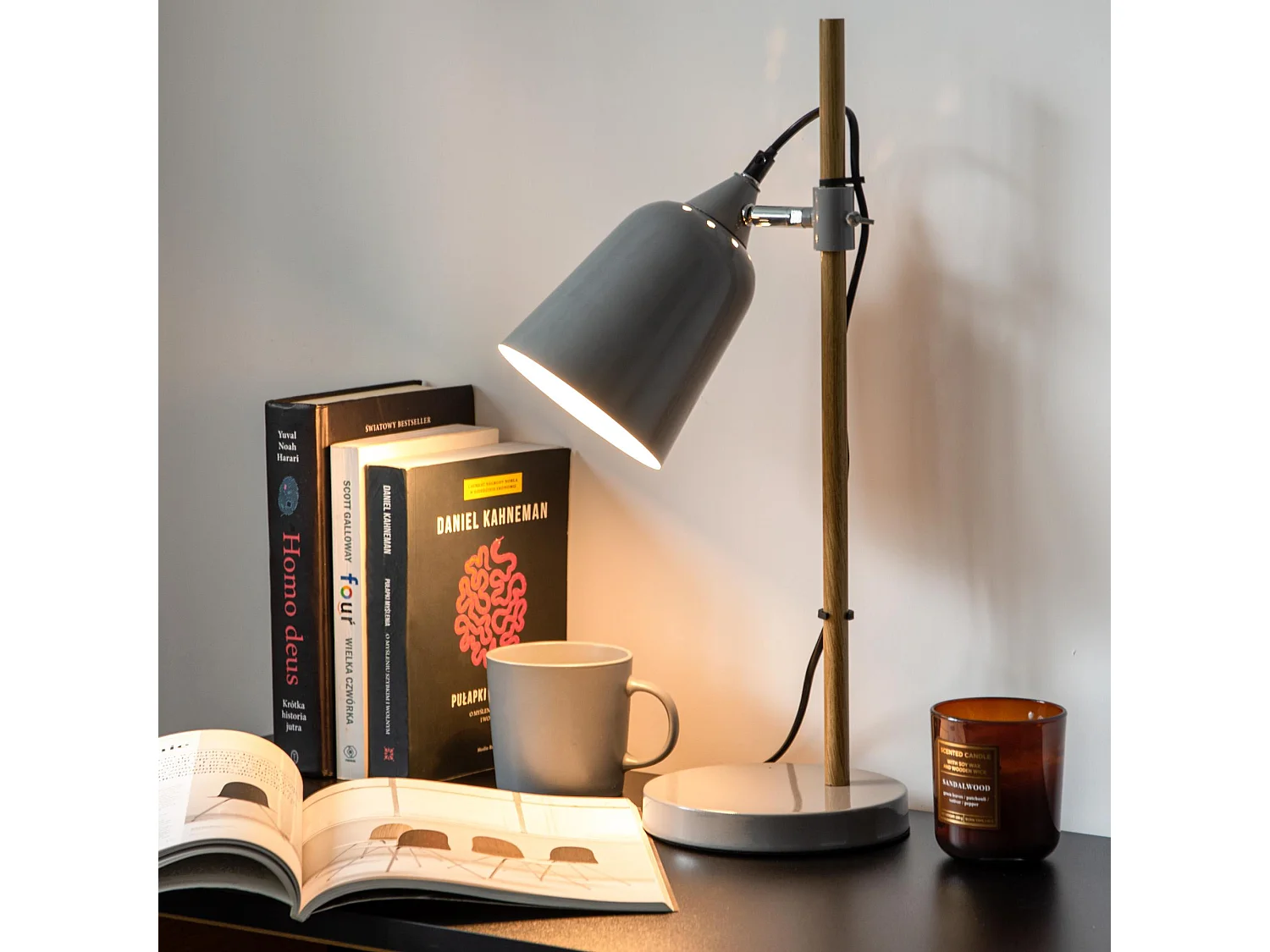 Tischlampe - Grau - HALI