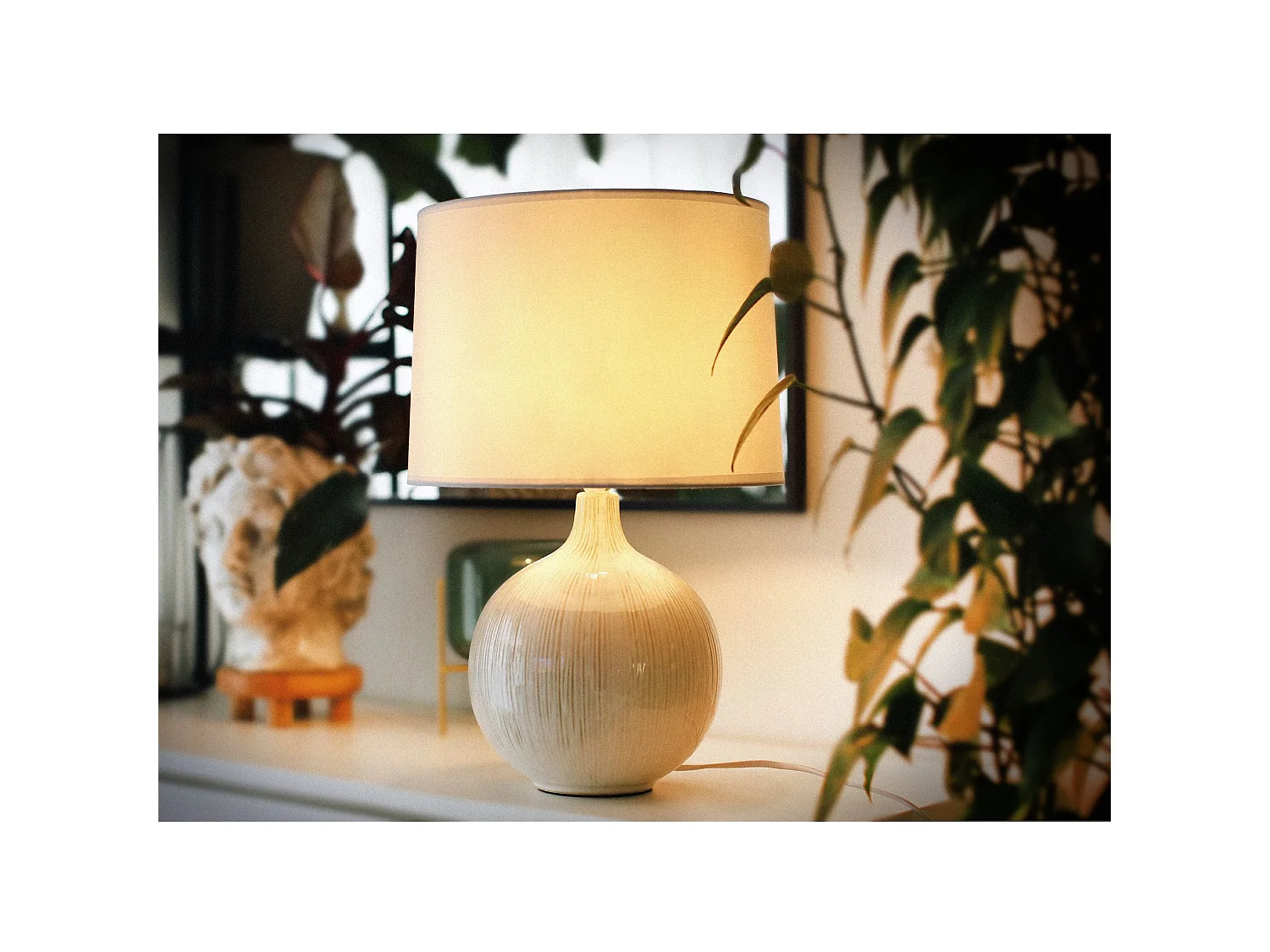 Tischlampe - Weiß - OTOS