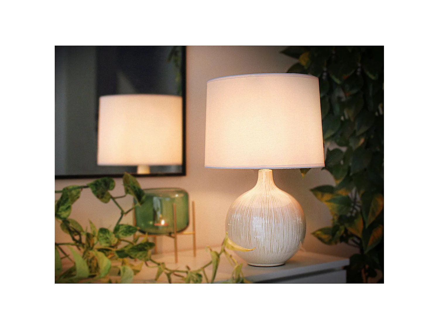 Tischlampe - Weiß - OTOS