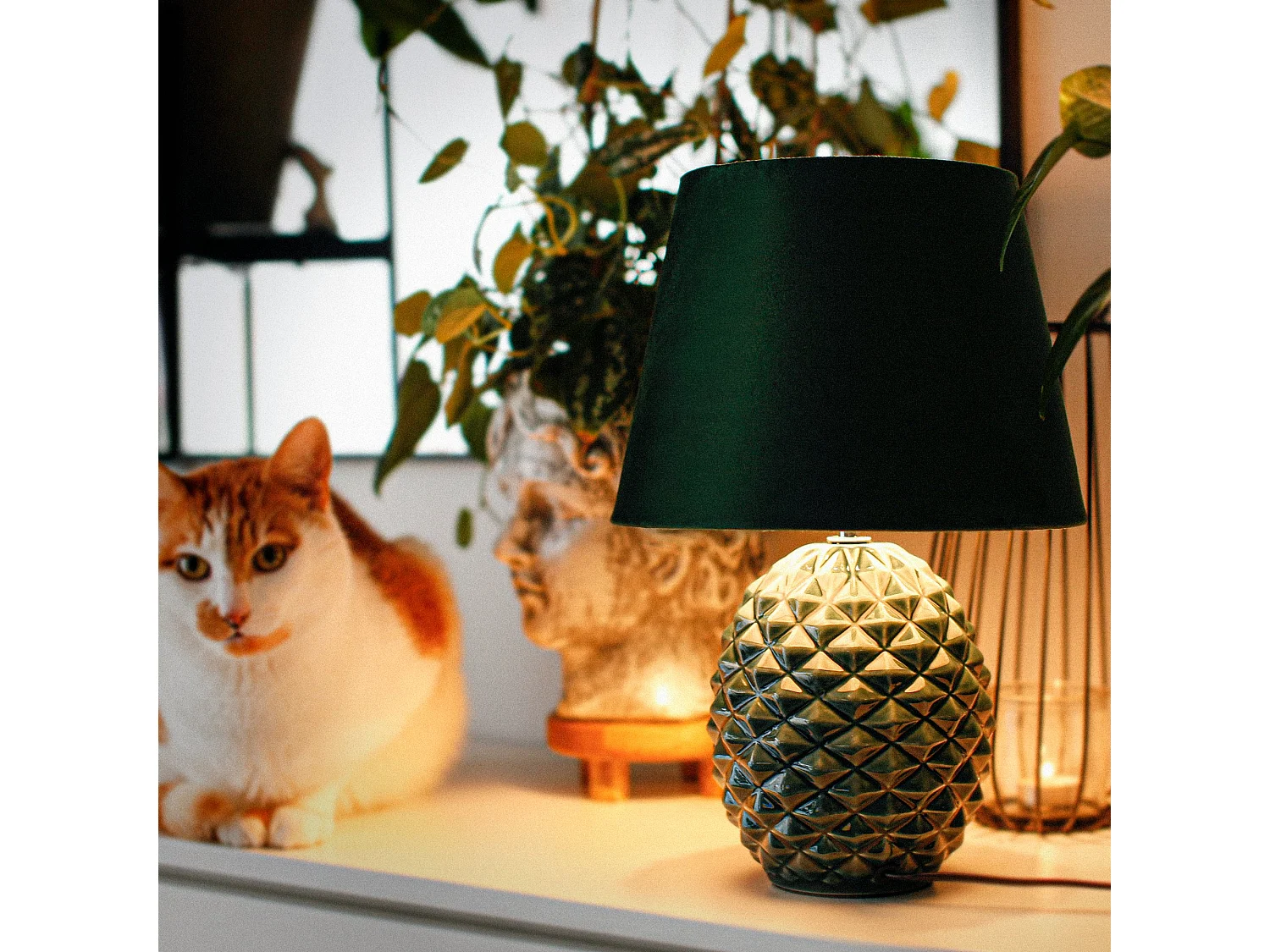 Tischlampe - Grün - FRUCTU