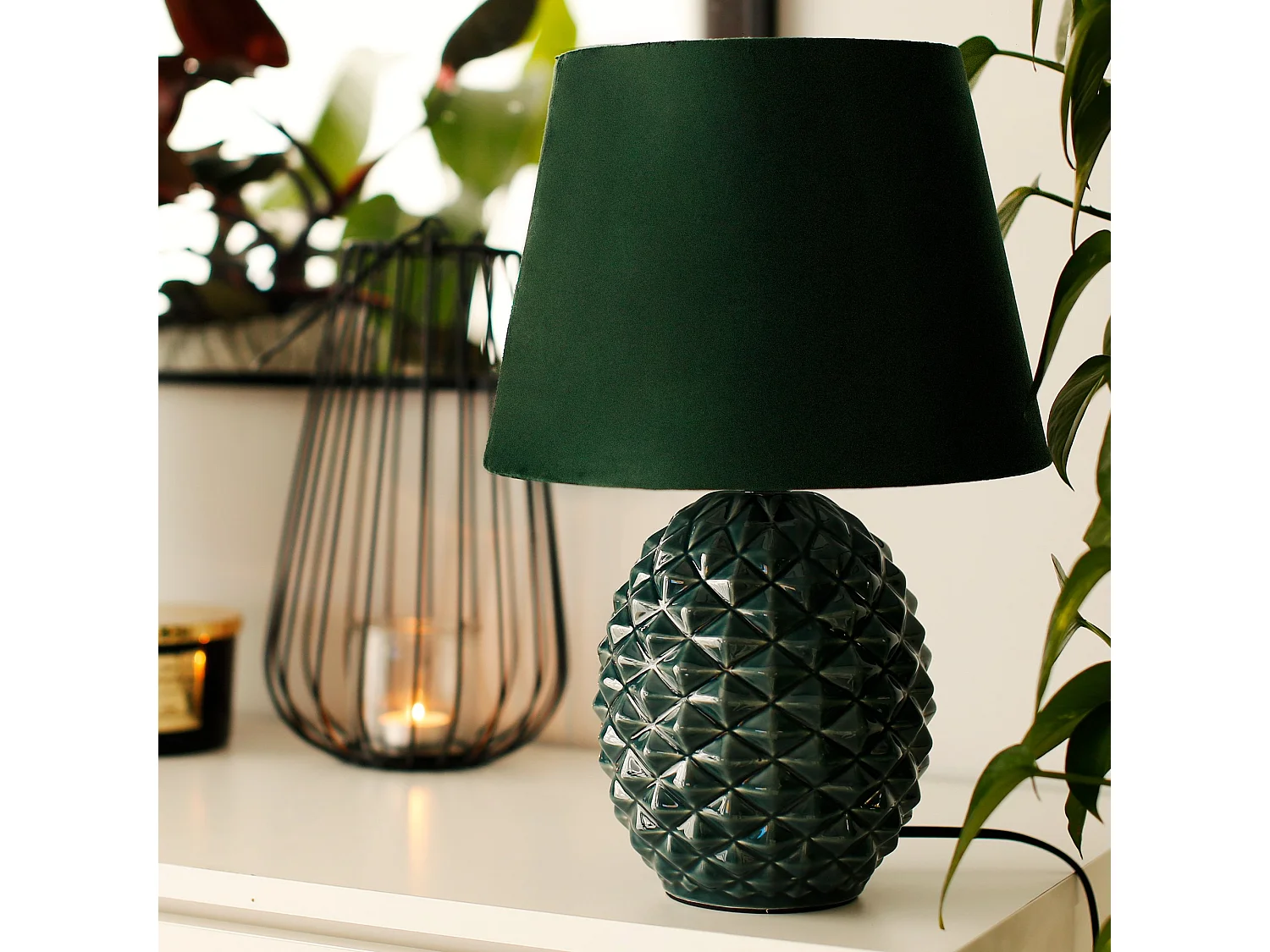 Tischlampe - Grün - FRUCTU