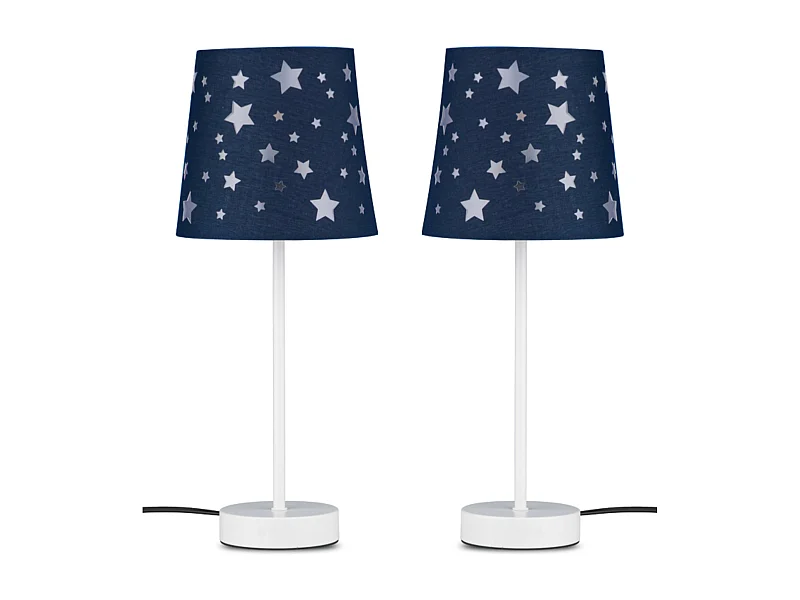 Tischlampe 2-er Set - Blau - TATI