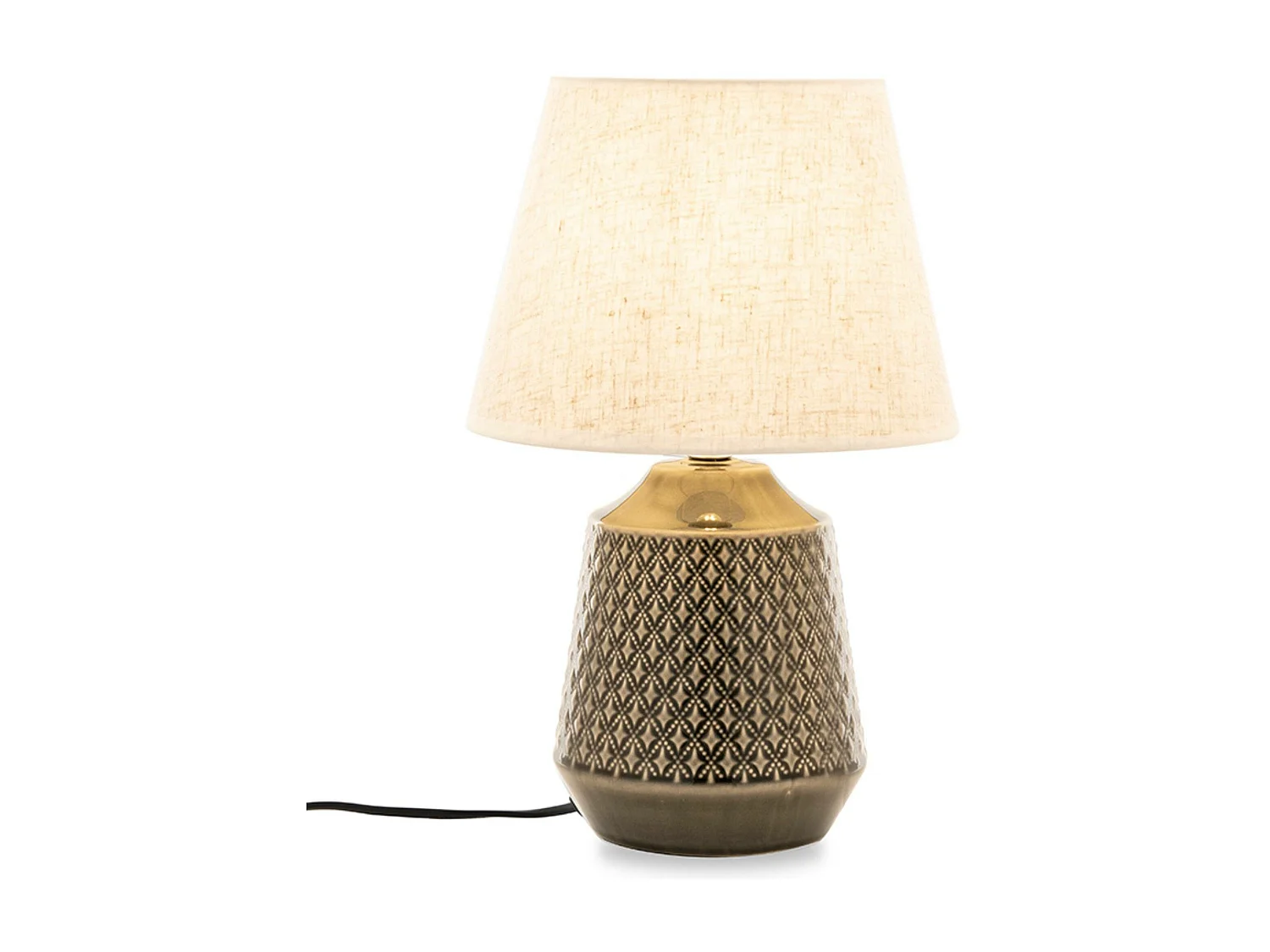 Tischlampe 2-er Set - Beige/marine- SOPI
