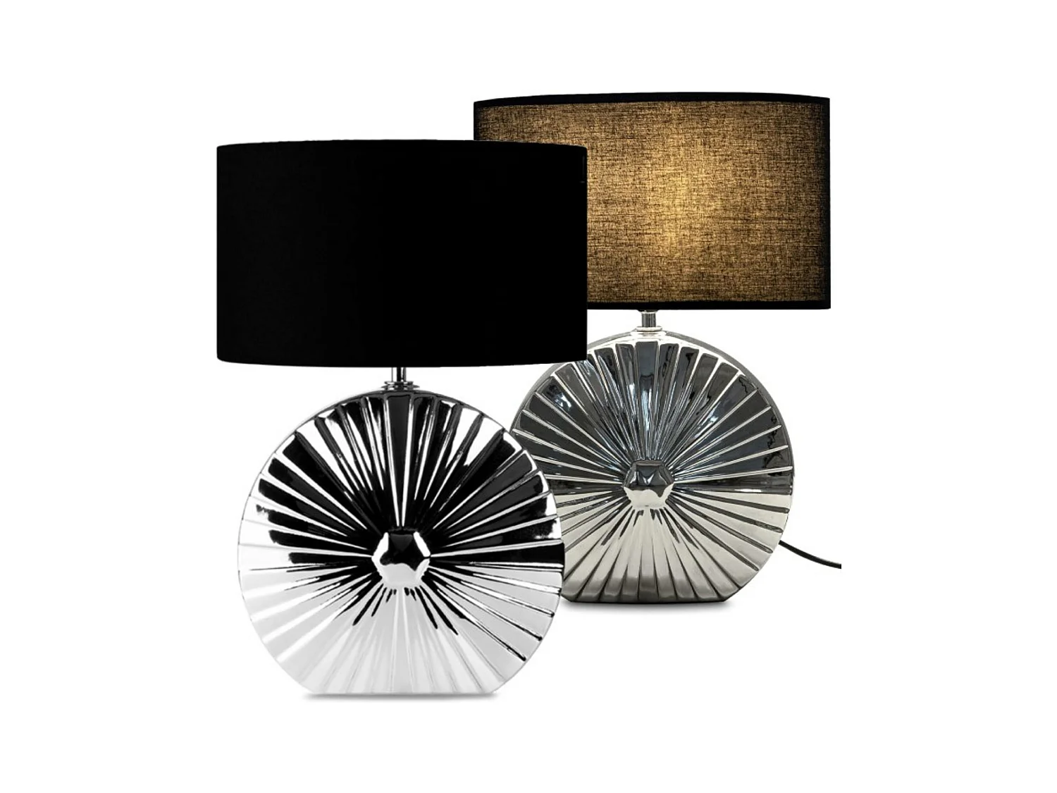 Tischlampe 2-er Set - Silber - RITIM