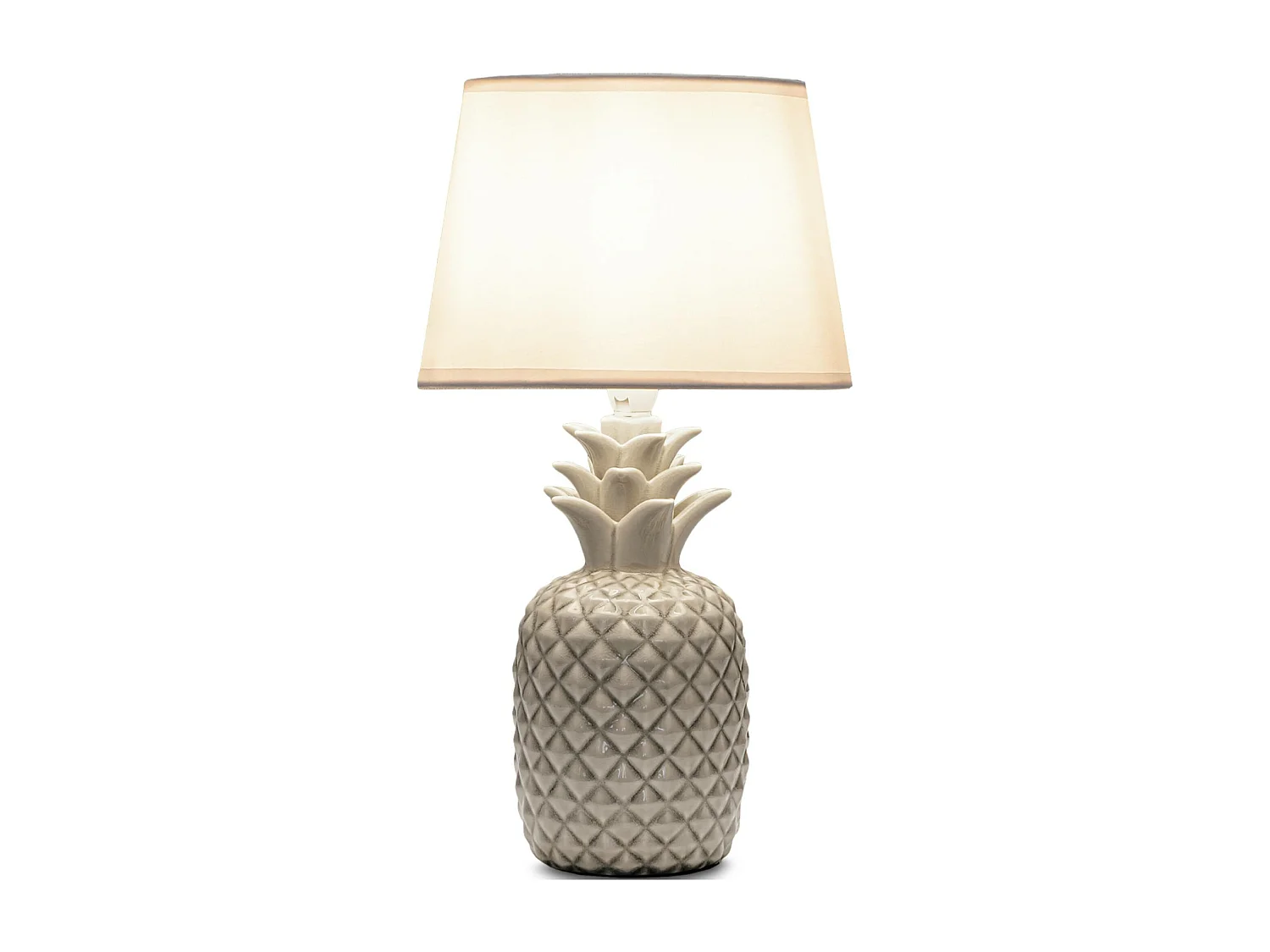 Ananas Tischlampe 2-er Set - Weiß - AREDI