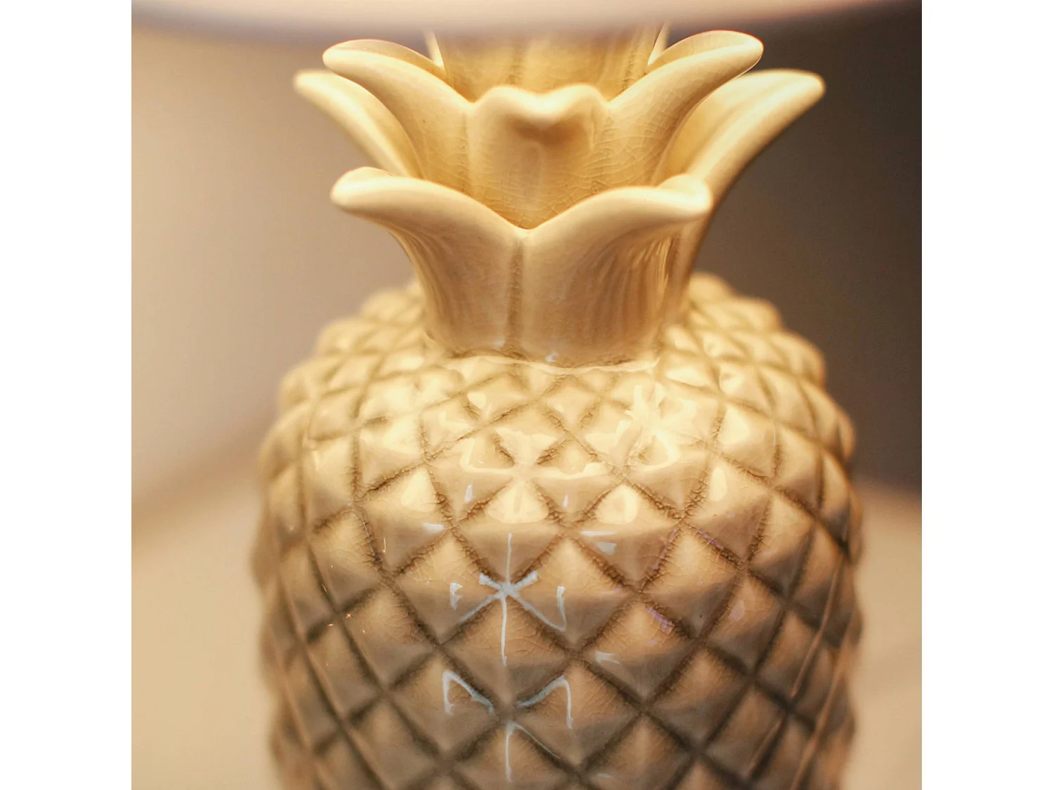 Ananas Tischlampe 2-er Set - Weiß - AREDI