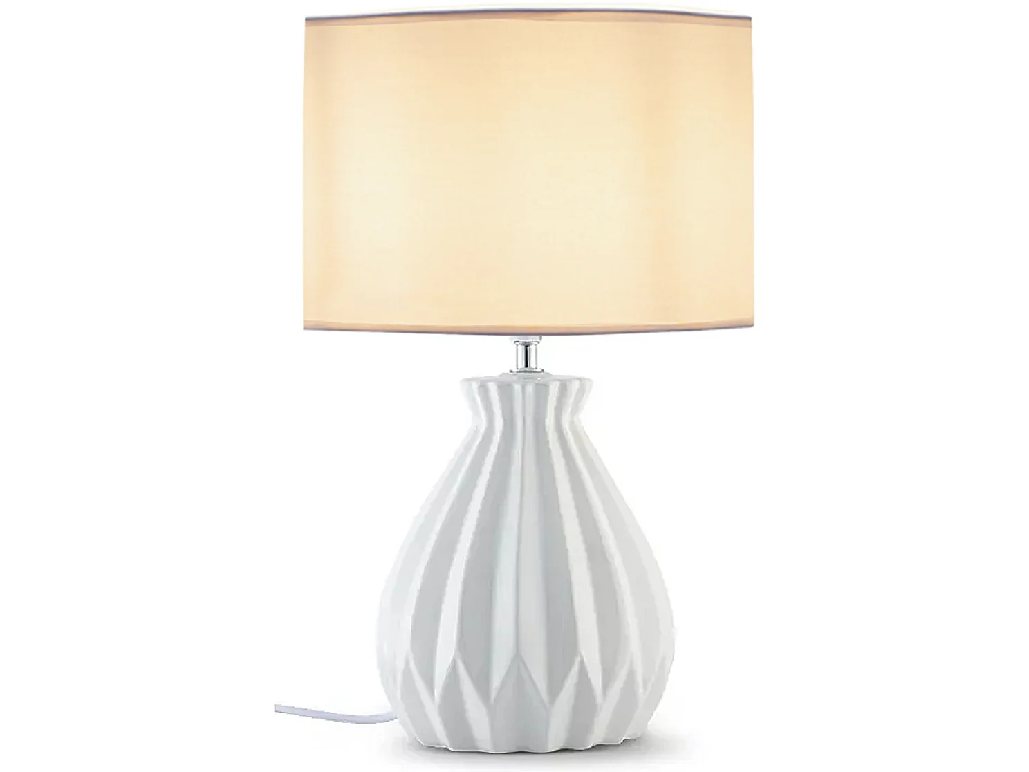 Tischlampe - Weiß - FABO