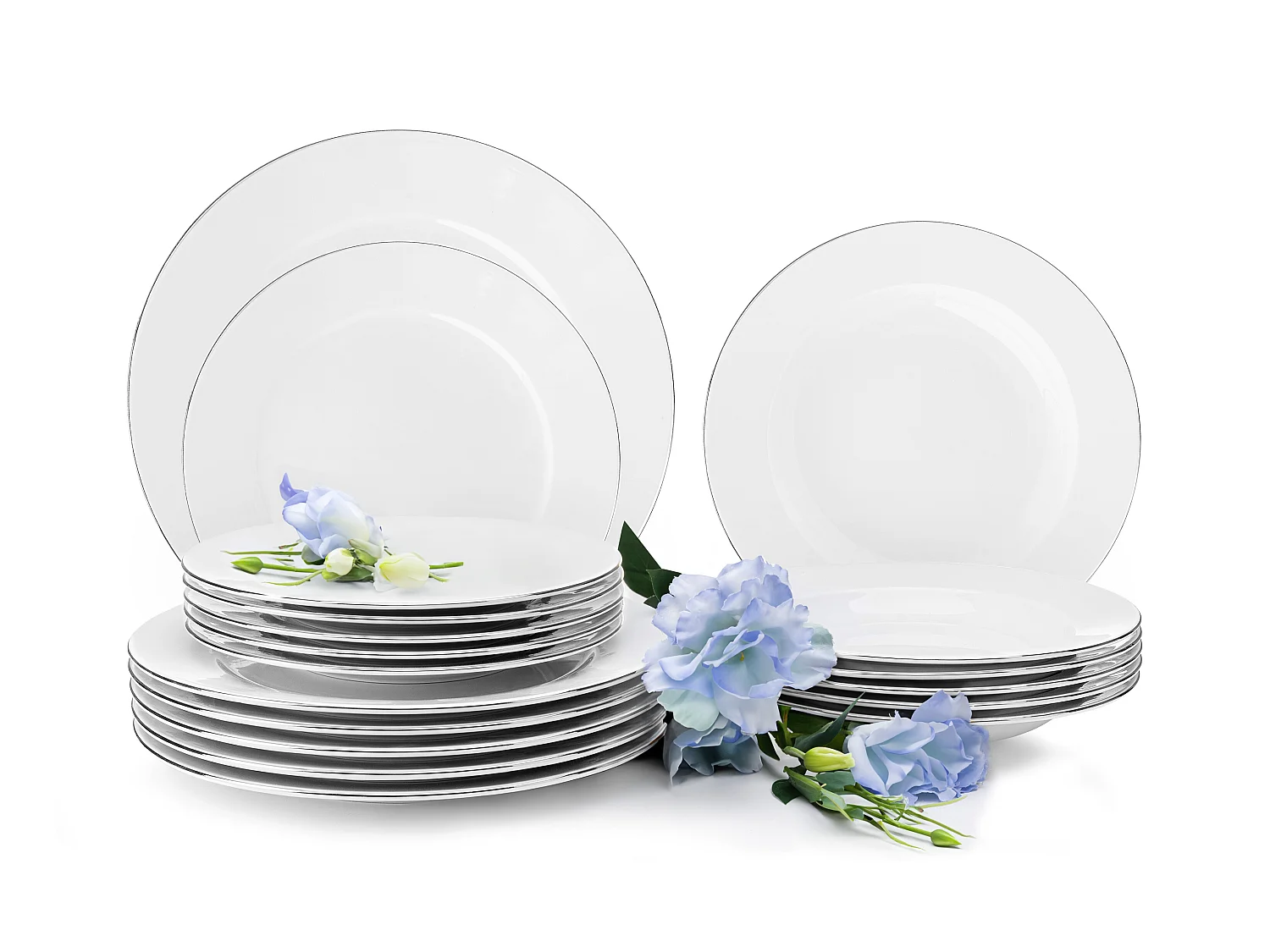 Essservice 6 Personen (18 tlg) - Weiß - MUSCARI