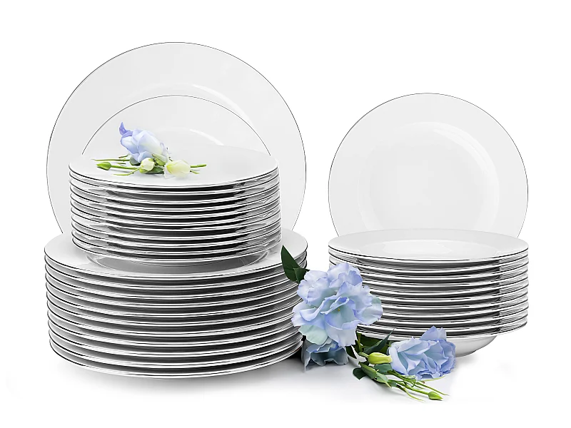 Essservice 12 Personen (36 tlg) - Weiß - MUSCARI