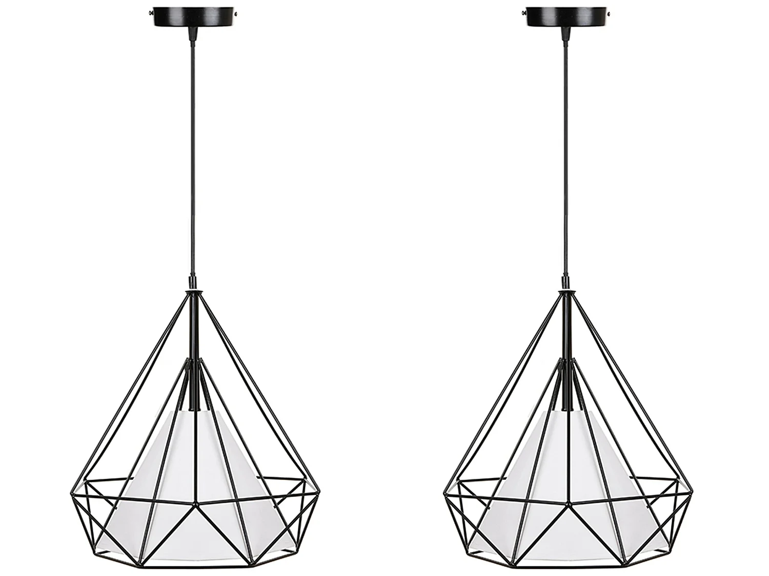 Hängelampe im skandinavischen Stil 2-er Set - Schwarz - ACOS