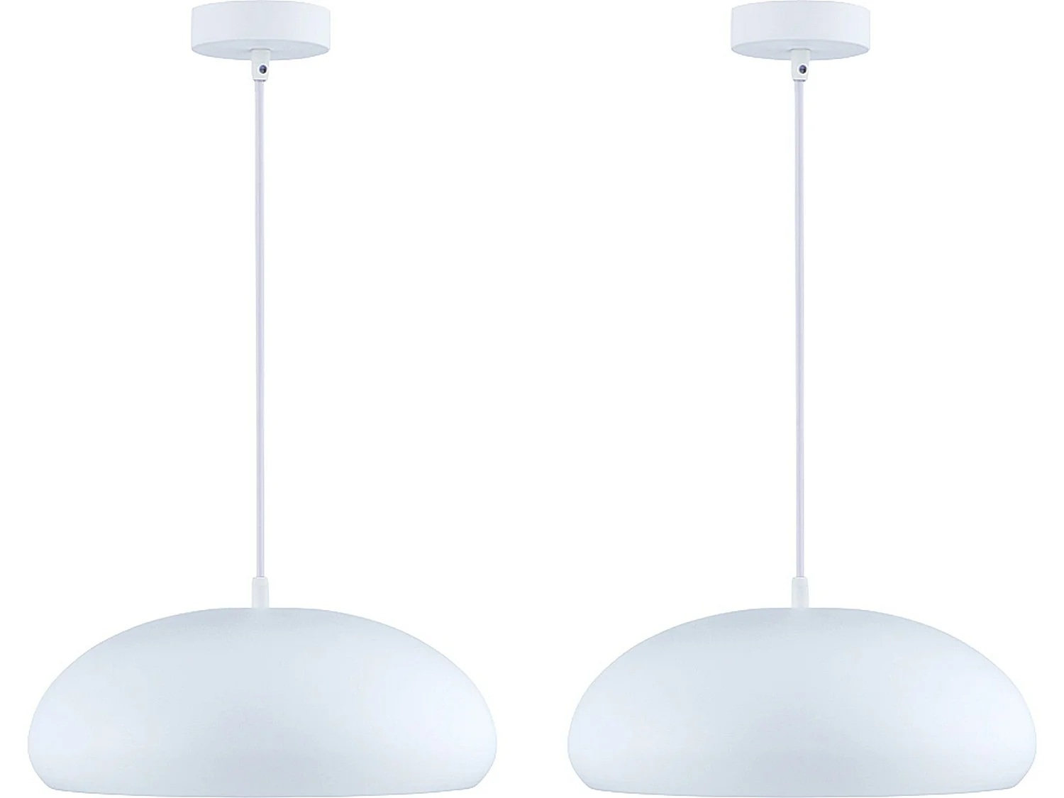 Hängelampe im modernen Stil 2-er Set - Weiß - INCENDO