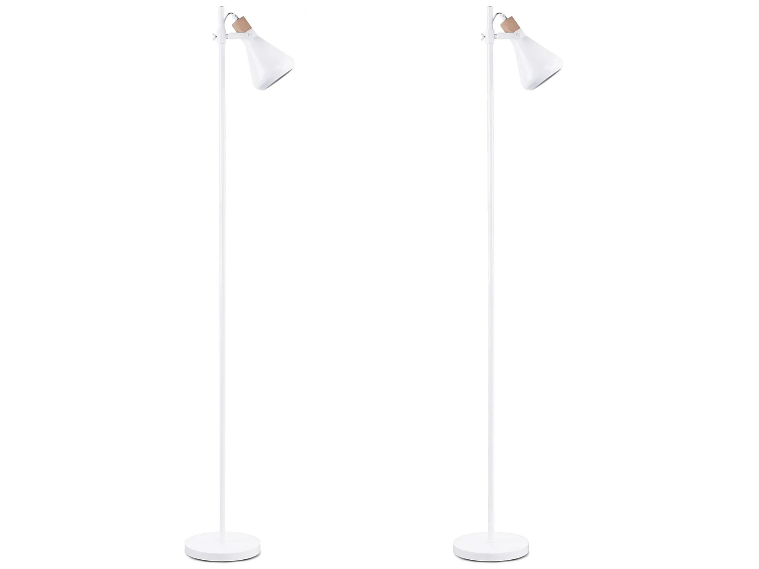 Stehlampe im skandinavischen Stil 2-er Set - Weiß - CORTODI