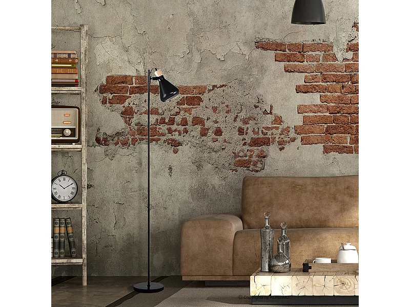 Stehlampe im skandinavischen Stil 2-er Set - Schwarz - CORTODI