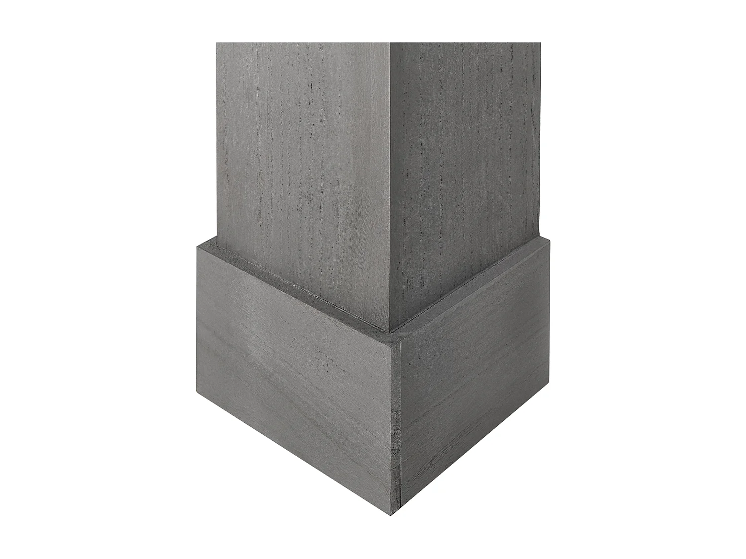 Deko-Kaminumrandung Paulownia-Holz grau 97 x 99 cm Kaminkonsole Retro Mandre