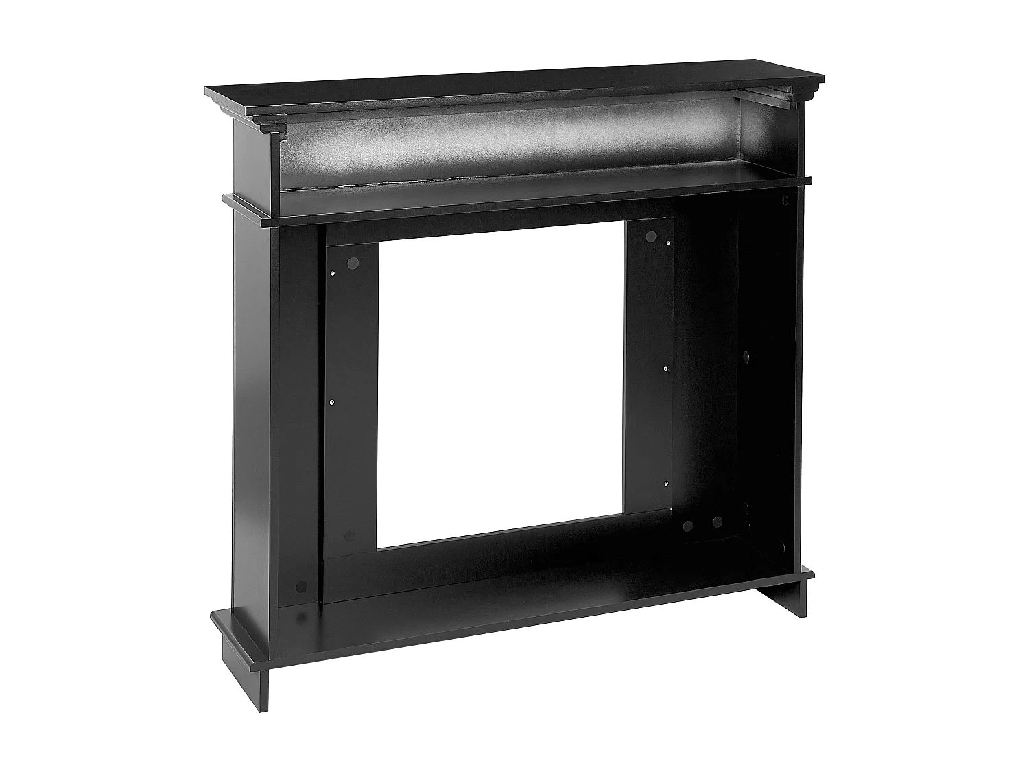 Kaminumrandung schwarz 26 x 110 x 100 cm TUMARE